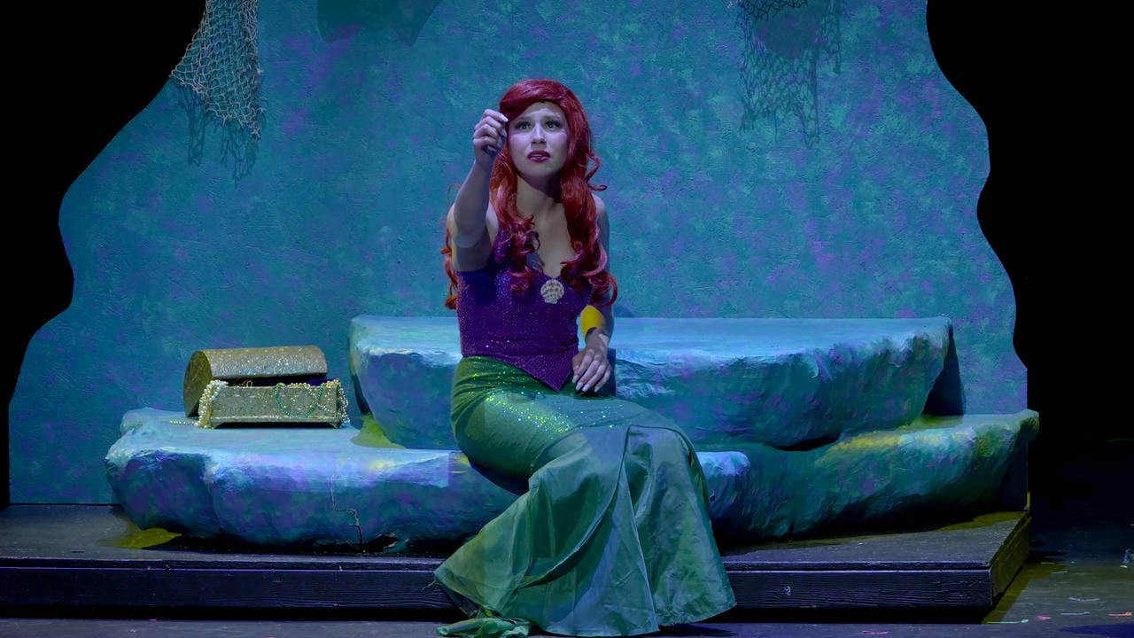 Ariel's rock, completed on set.
